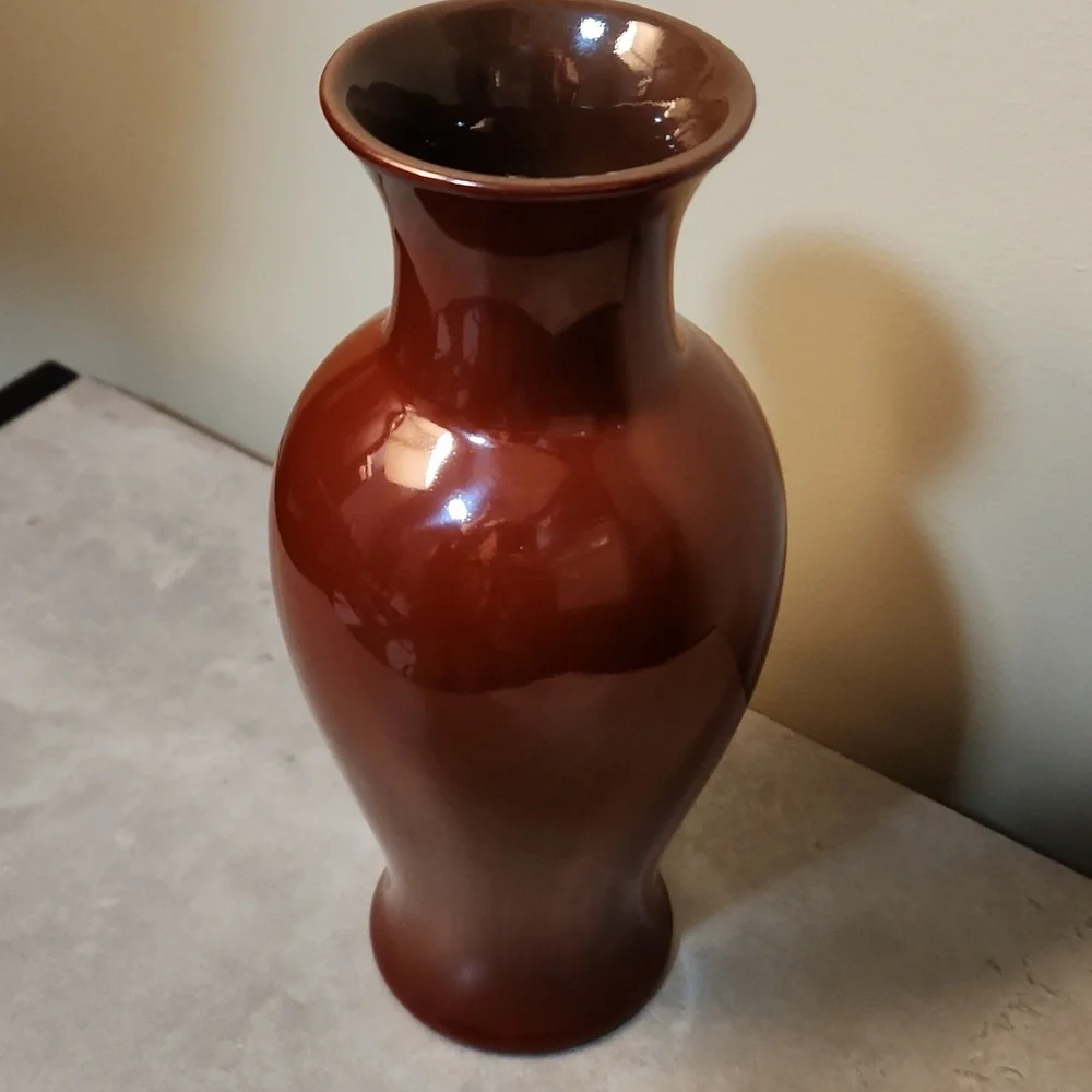 Vintage Diane Love For Mikasa Oxblood Red Handcrafted Vase From Japan Rare Decor